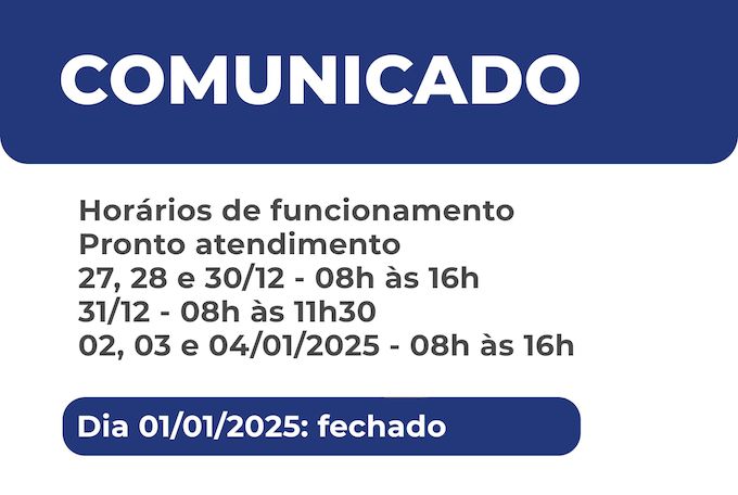 Comunicado de Fim de ano